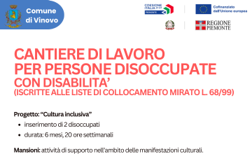 Cantieri di lavoro per disoccupati (collocamento mirato L. 68/99)